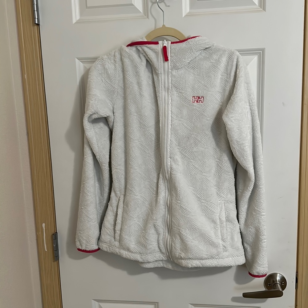 Helley Hansen off white fleece jacket medium